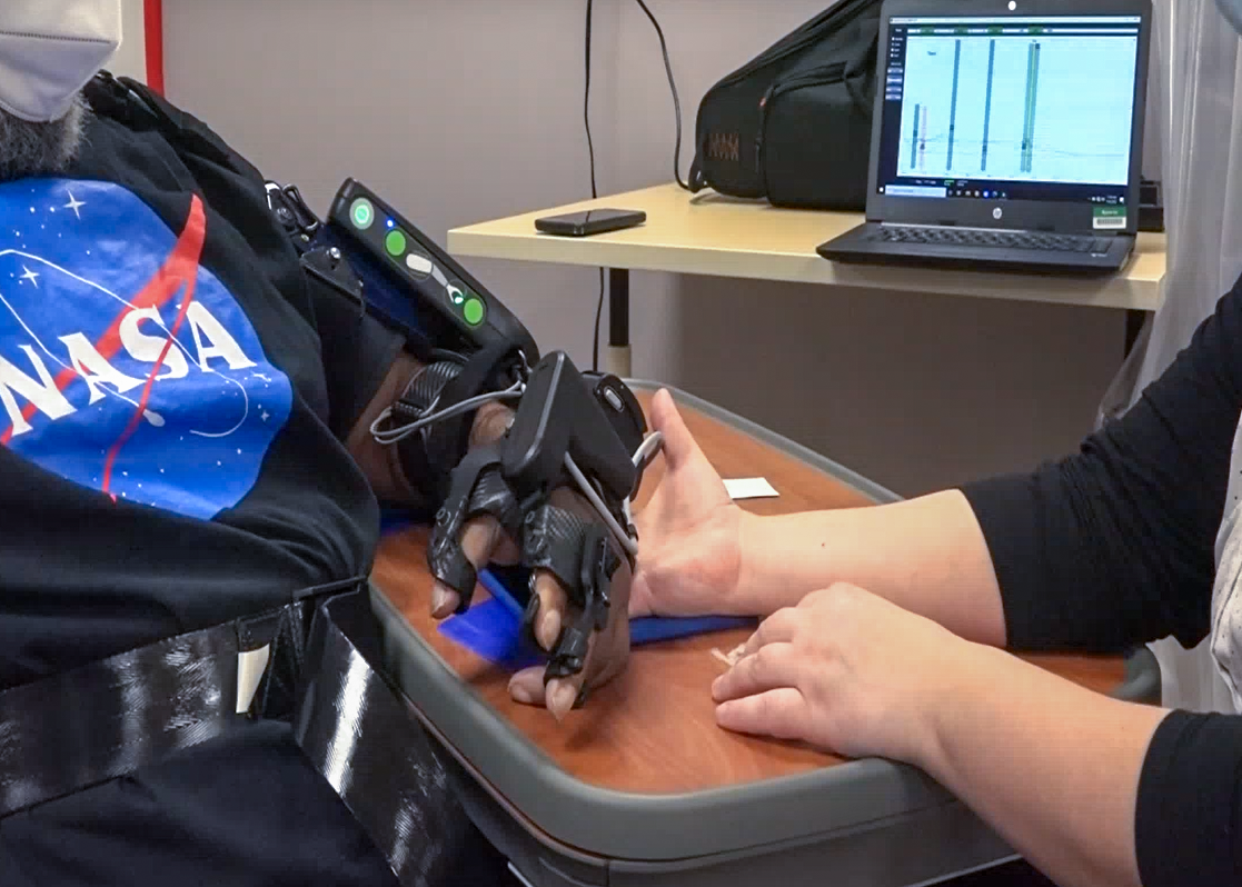 EMG controlled device stroke rehabilitation study