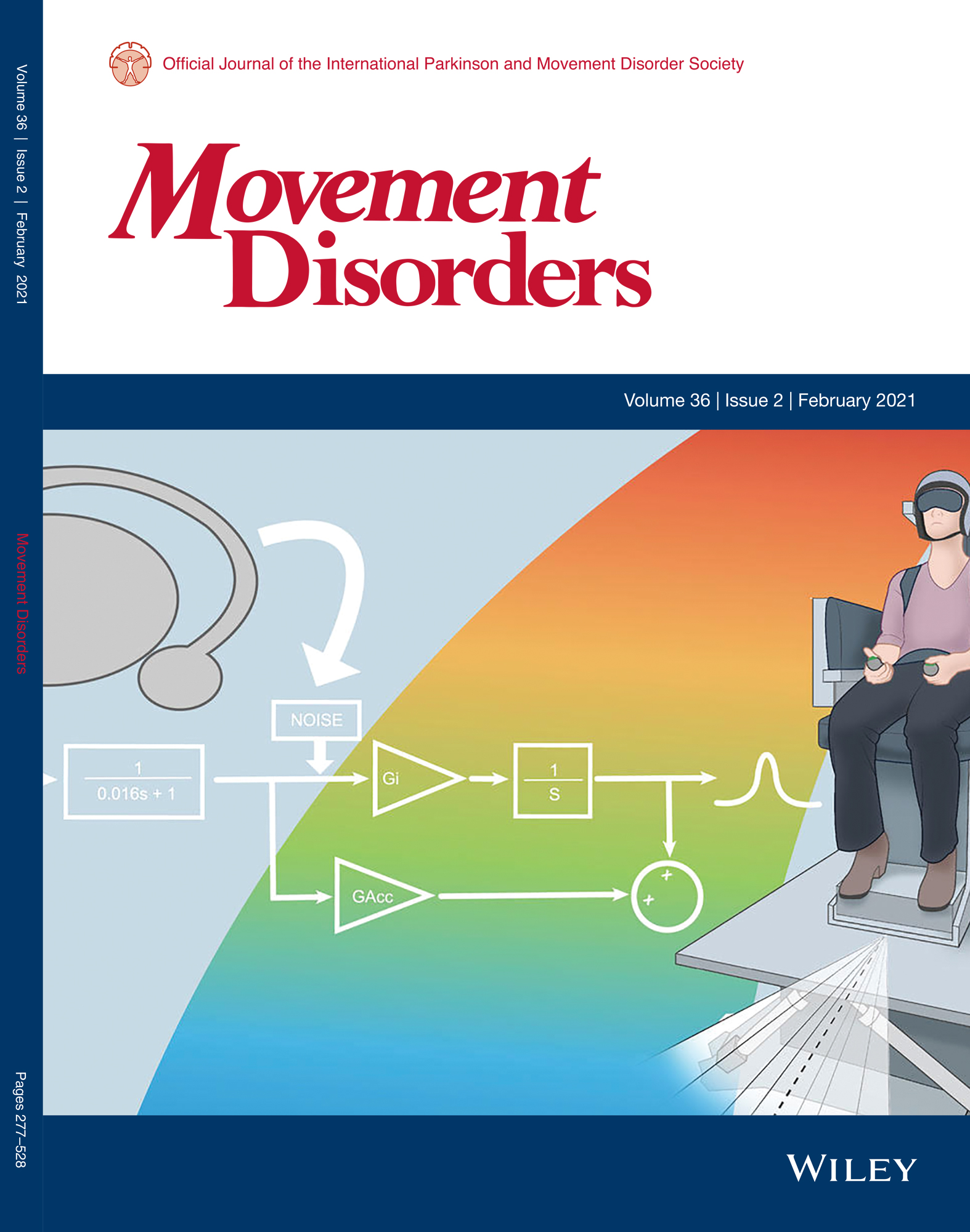 February 2021 cover of Movement Disorders, the official journal of the