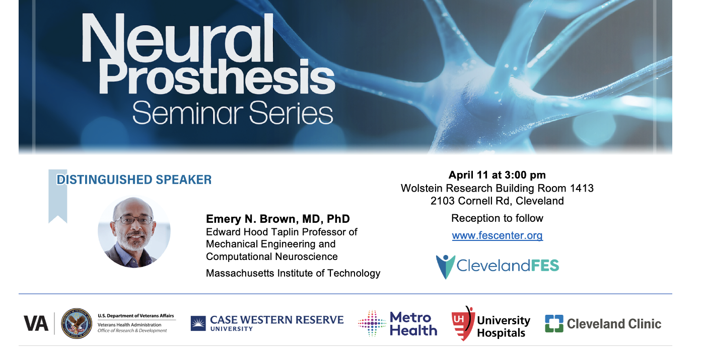 Distinguished Speaker Dr. Emery N. Brown to Visit in April